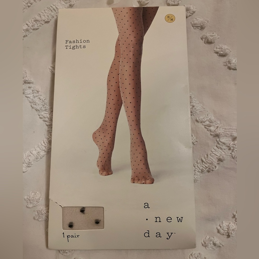 A New Day Sheer Polka Dot Tights